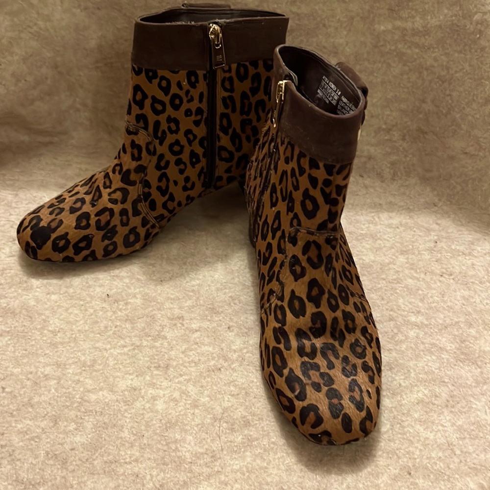 Rockport leopard fur ankle boots